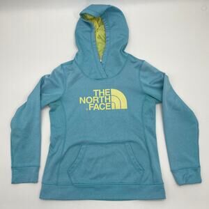 THE NORTH FACE Women's Hoodie Size M Blue Pullover Sweatshirt Kangaroo Pocket